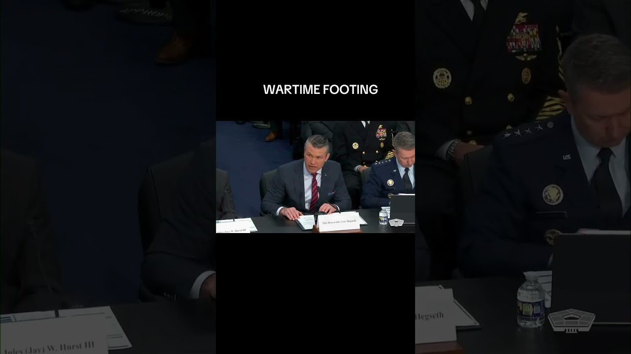 &ldquo;WARTIME FOOTING.&rdquo; 🇺🇸 #Trump #Politics #SECWAR #BreakingNews #FYP