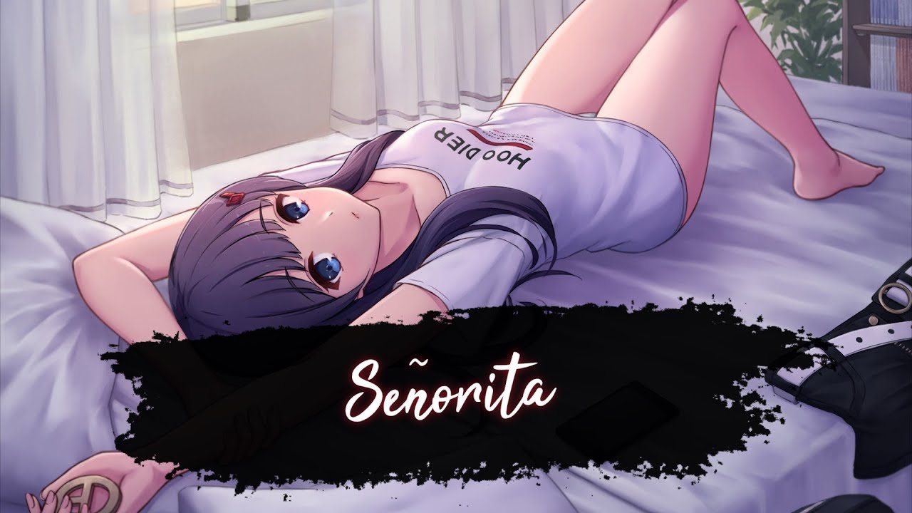 Nightcore - Señorita (Lyrics)