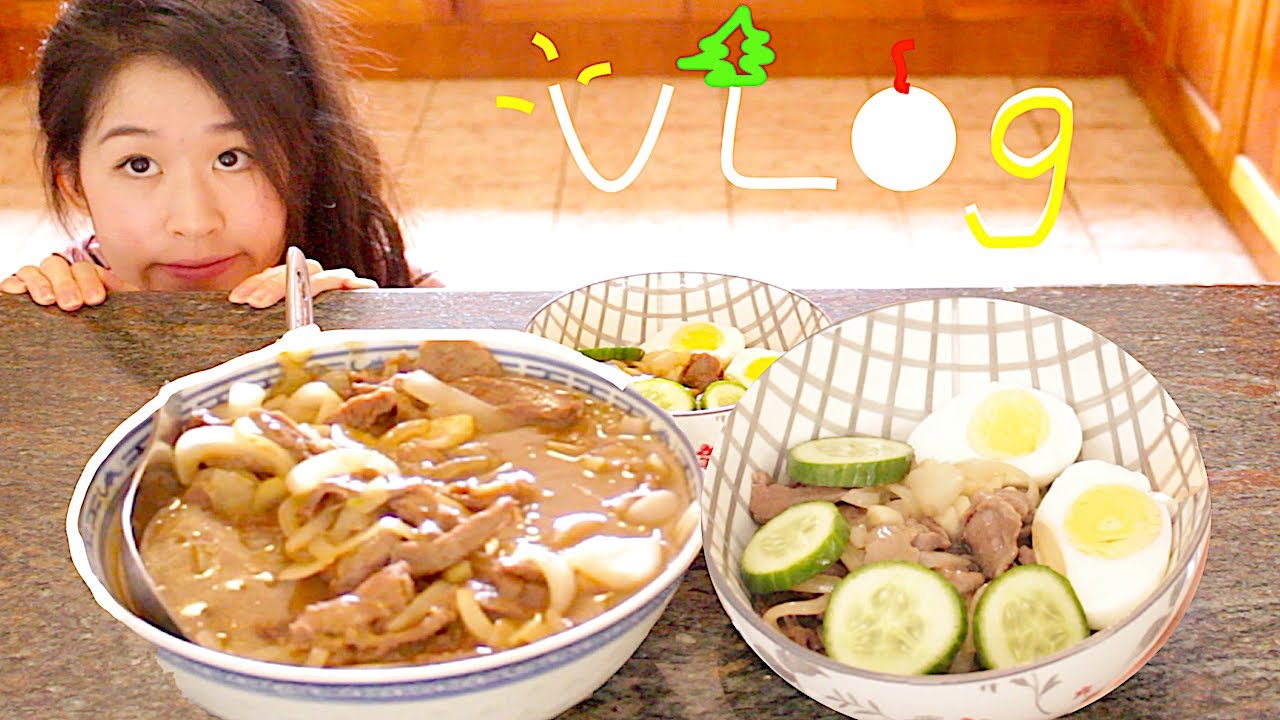 Day of a loner. Mukbang, making bulgogi, playtime.