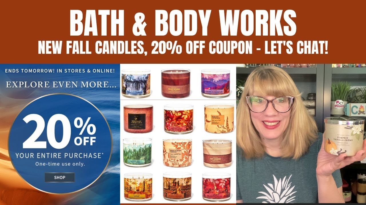 Bath & Body Works NEW Fall Candles, 20% Off Coupon & Coco! Let's Chat!
