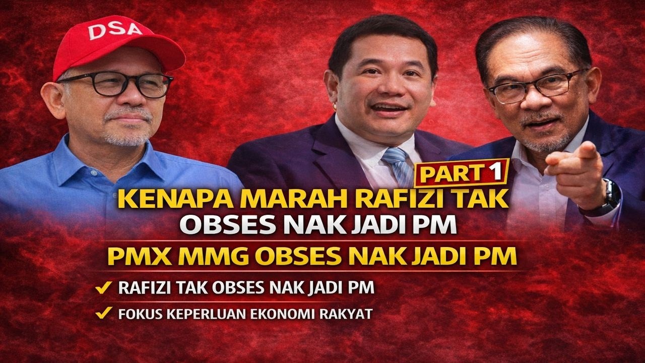 Part 1: Kenapa marah Rafizi tak obses nak jadi PM,PMX mmg obses nak jadi PM, begitu juga dgn rakyat