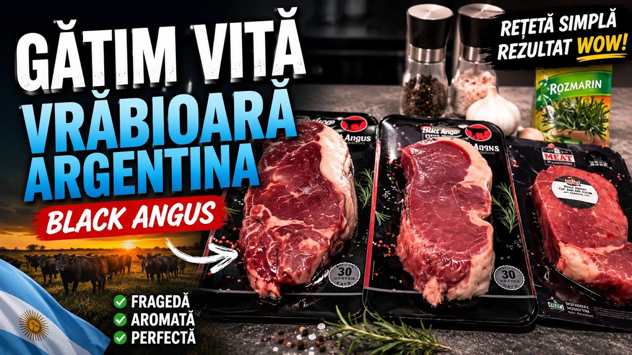 Cum gătim Vrabioară de vită argentiniana & Black Angus 🥩 | Test de gust acasă