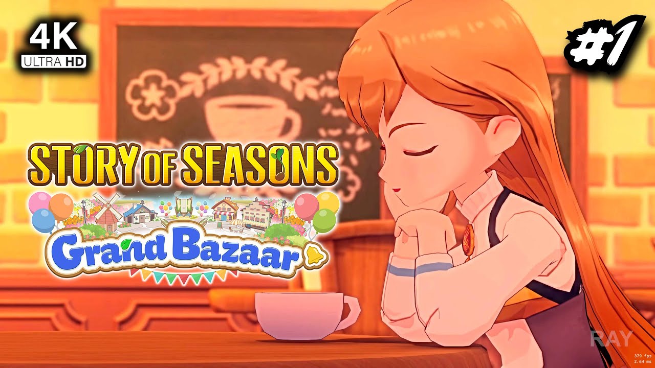 Let's Play STORY OF SEASONS: Grand Bazaar Remake #1 Cozy Slow Playthrough + Reshade
