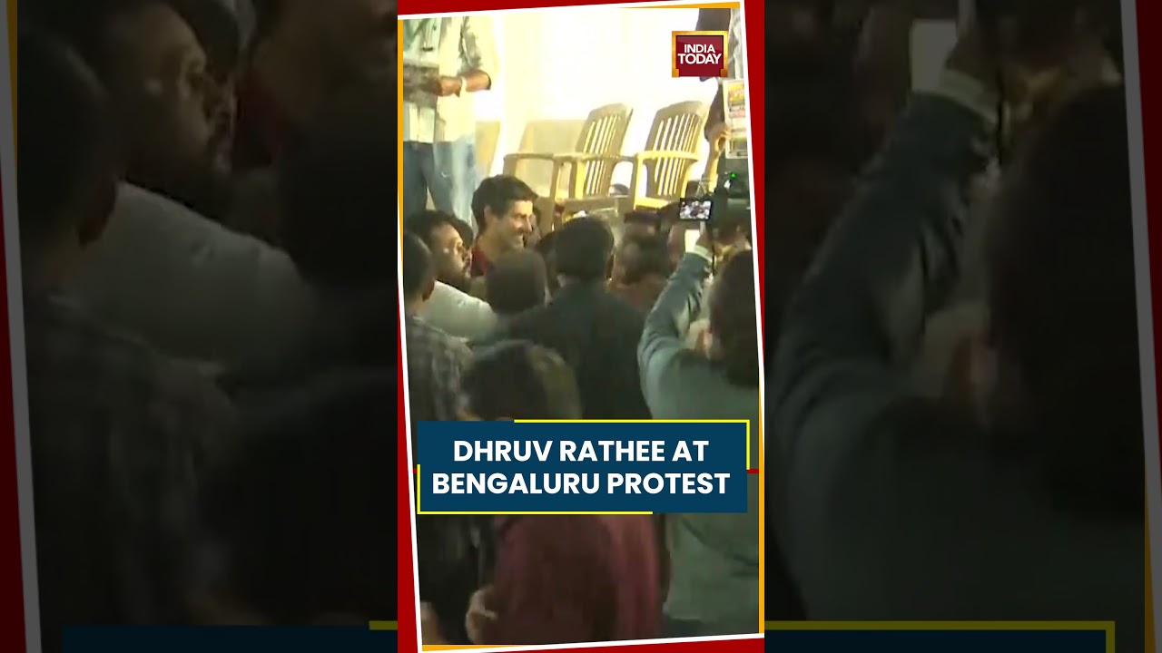 Dhruv Rathee And Prakash Raj Join CJP Protest At Bengaluru Freedom Park Agaisnt CEC Gyanesh Kumar