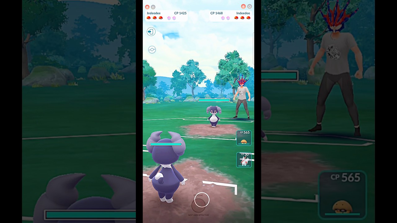 Male Indeedee VS Female Indeedee PVP Battle in Pok&eacute;mon GO
