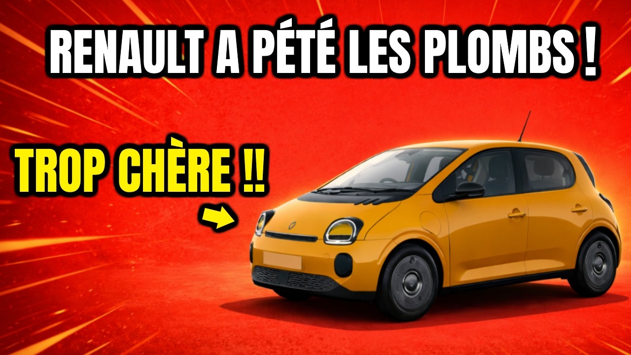 RENAULT A PÉTÉ LES PLOMBS : La TWINGO D'ENTRÉE DE GAMME EST TROP CHÈRE !