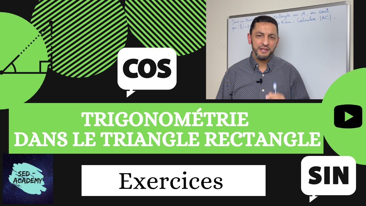 Trigonométrie dans le Triangle Rectangle - Exercices