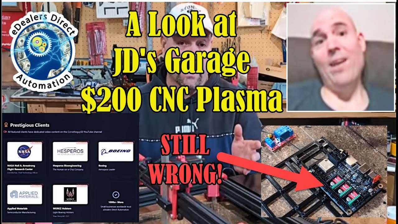👀 Взгляд на плазменный станок с ЧПУ JD's Garage за 200 долларов 👀