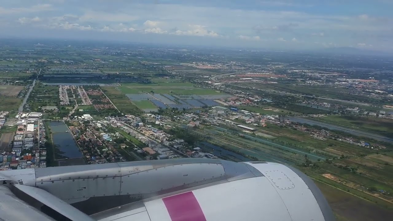 Landing at Bangkok Suvarnabhumi airport - June 2022
