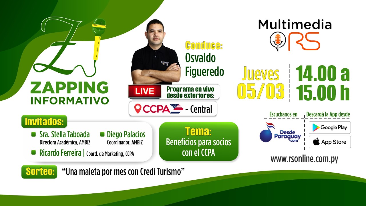 🎥 Transmisión en vivo | Zapping Informativo desde el CCPA