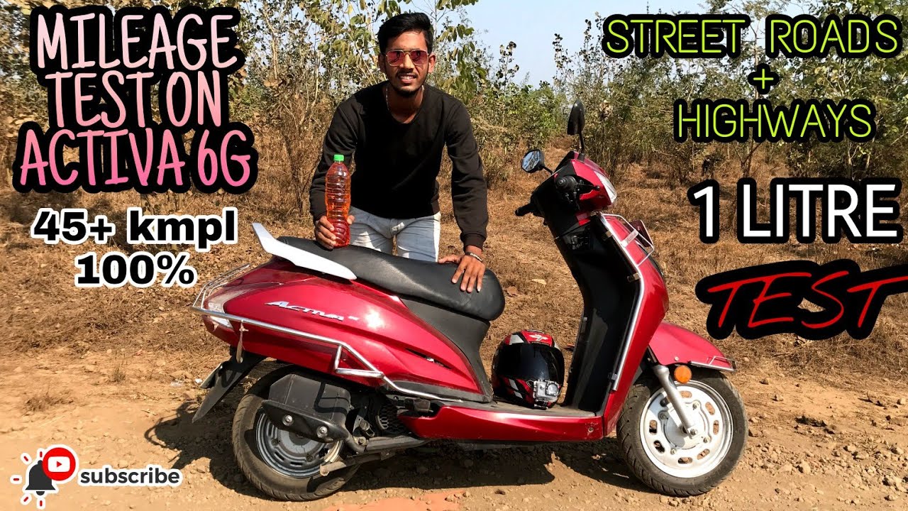 Honda Activa 6G Bs6 1 liter Mileage Test - After 1st service   Shocking Results 😱😱