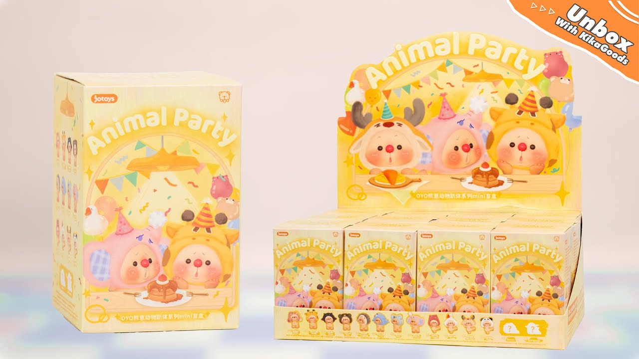 Unboxing Oyo Animal Party Series Mini Blind Box #kikagoods #unboxing #asmr #doll #kawaii