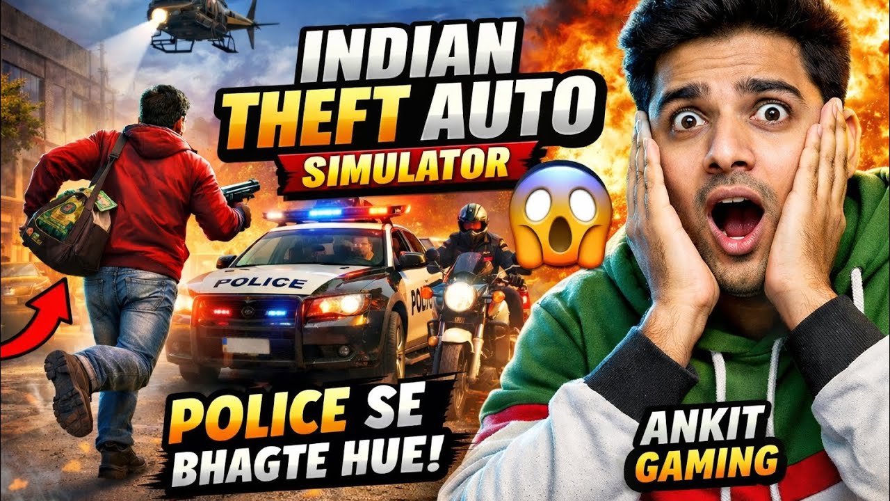 OMG! Indian Theft Auto Simulator Me Sabse Badi Chori 🔥 | Ankit Gaming