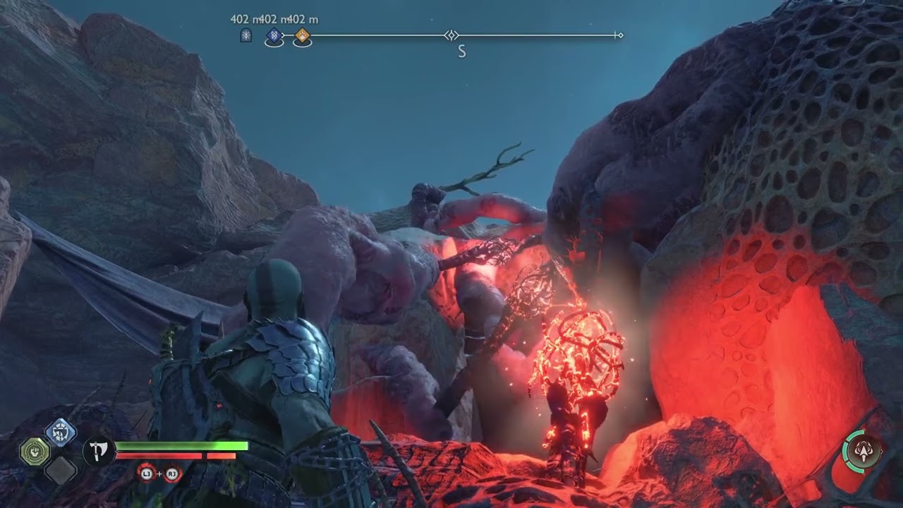 God of War Ragnar&ouml;k The Barrens Red Chest Vine Puzzle