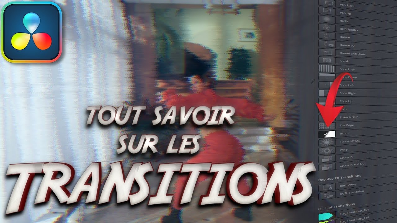 Créez vos transitions comme un pro avec Davinci resolve