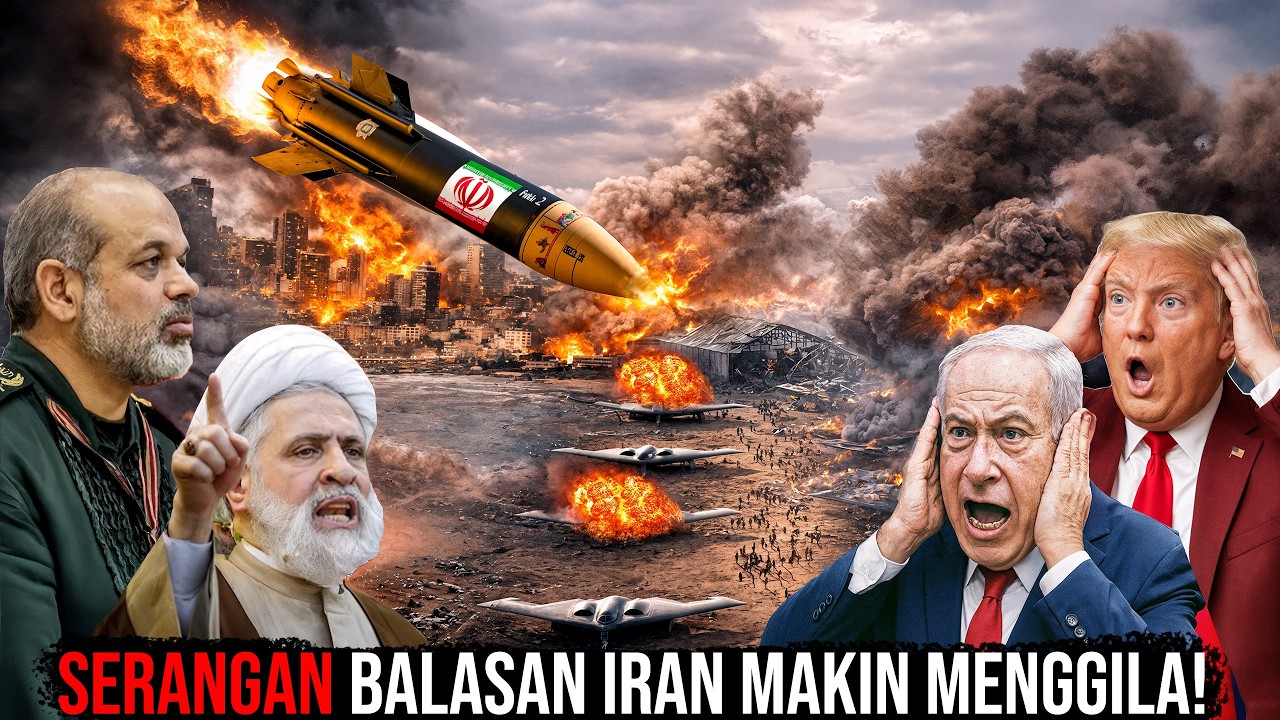 KEMENANGAN TERBESAR IRAN!? Tel Aviv & Pangkalan Militer AS Dirudal Iran, Ribuan Tentara AS Tewas?!