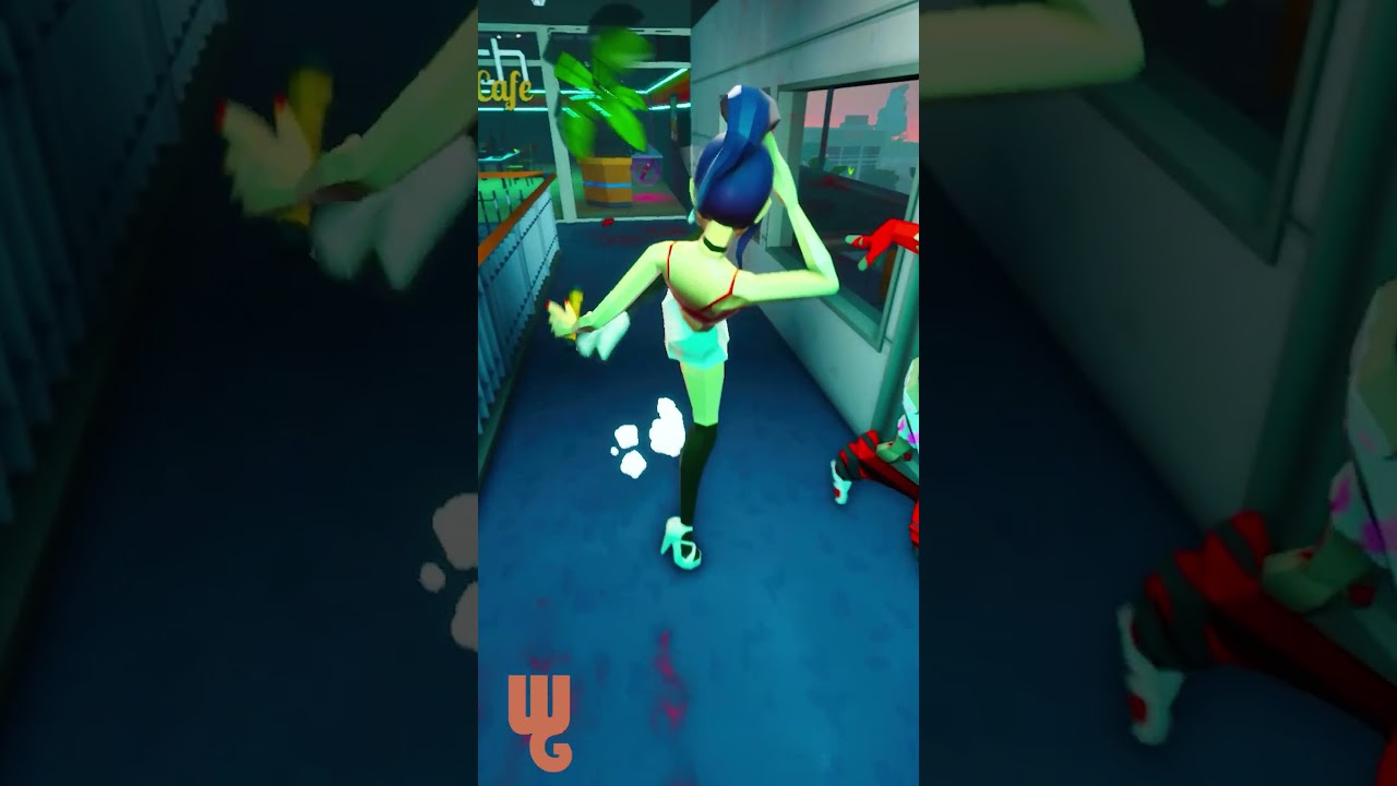 Deadly Cutie Ax Kick a Zombie 