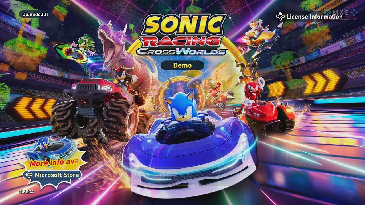 Sonic Racing: CrossWorlds - Complete Demo Gameplay [4K60HD]
