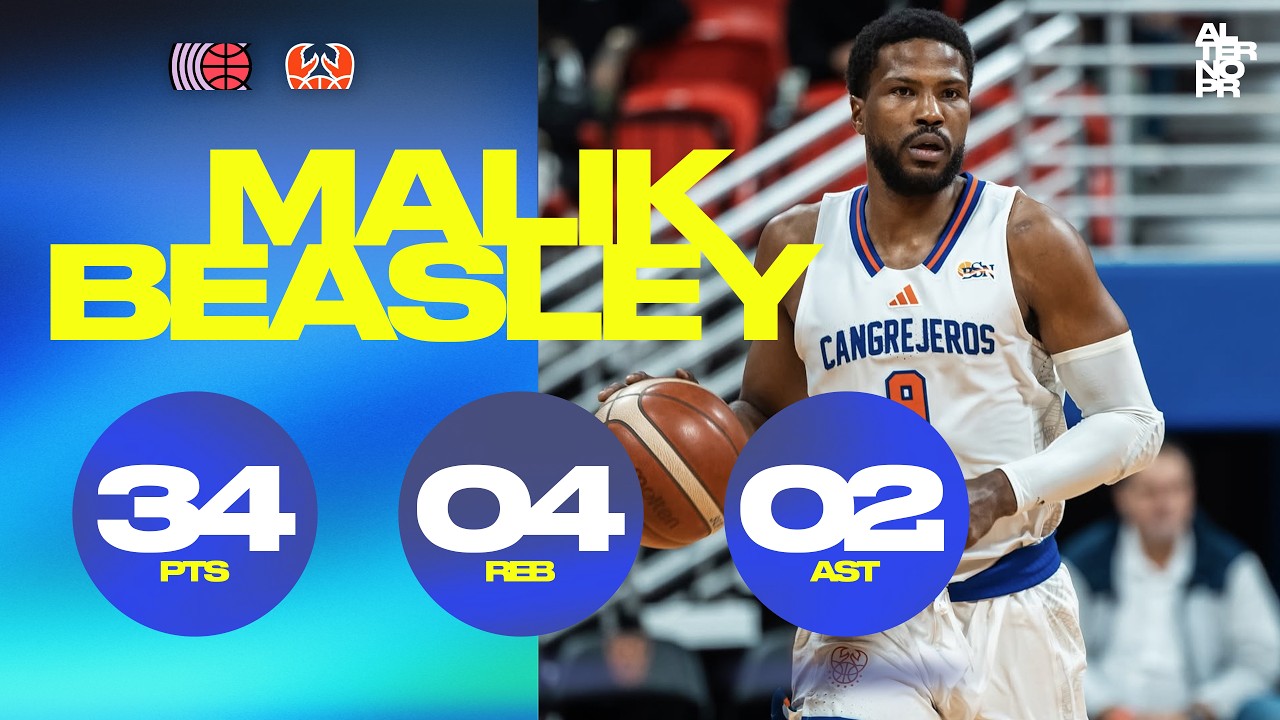 Malik Beasley (4/2/26) Highlights (vs Criollos de Caguas) - BSNPR