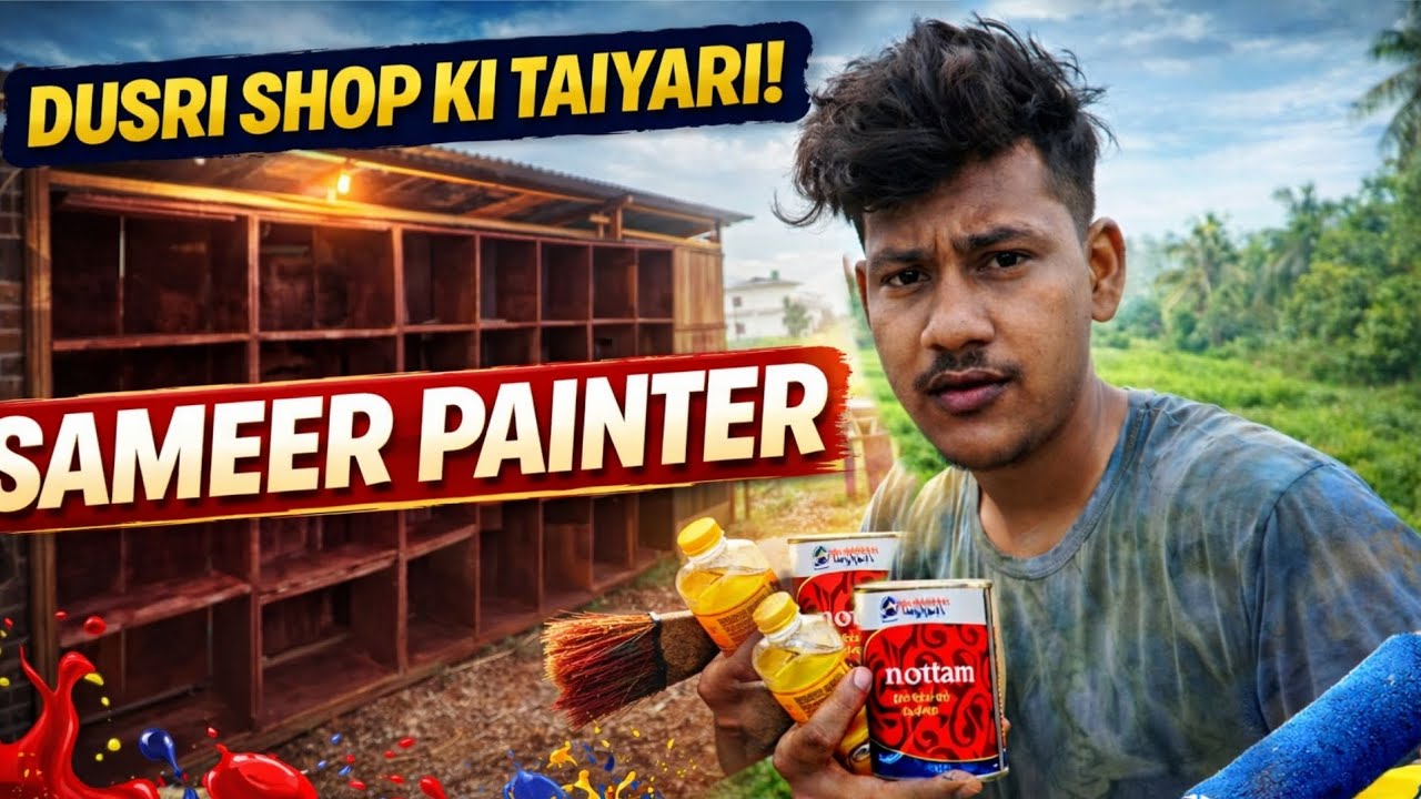 Sameer painter😀Dusri Shop Ki Taiyari😍.