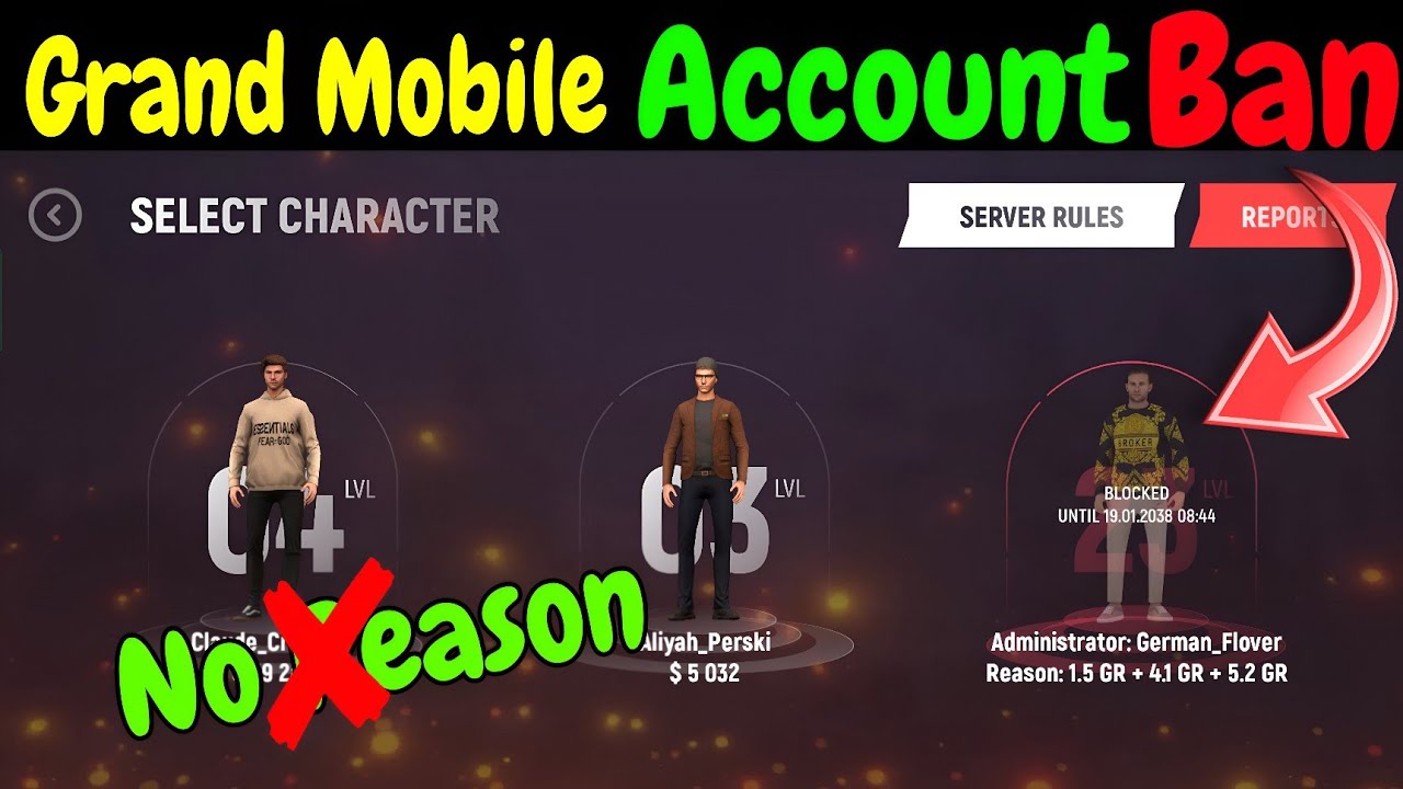 Game Id Banned Or Blocked Grand Mobile RP 