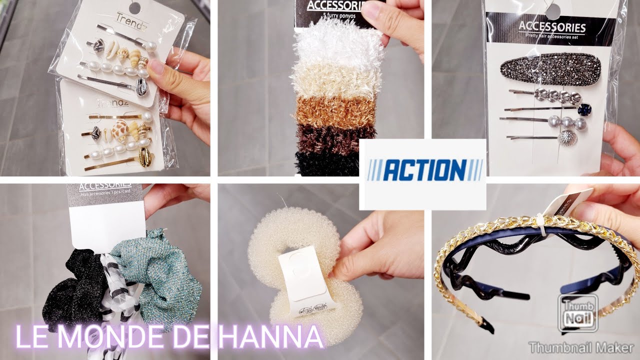 ACTION ARRIVAGE 14-08 PINCES, ÉLASTIQUES ACCESSOIRES CHEVEUX