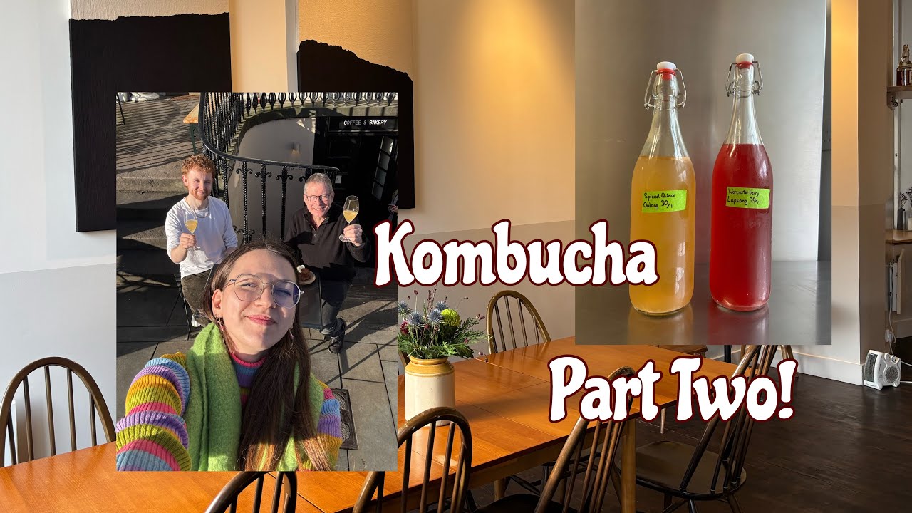 Как приготовить комбучу. Часть 2! С Эллой, Джеймсом и Адамом.