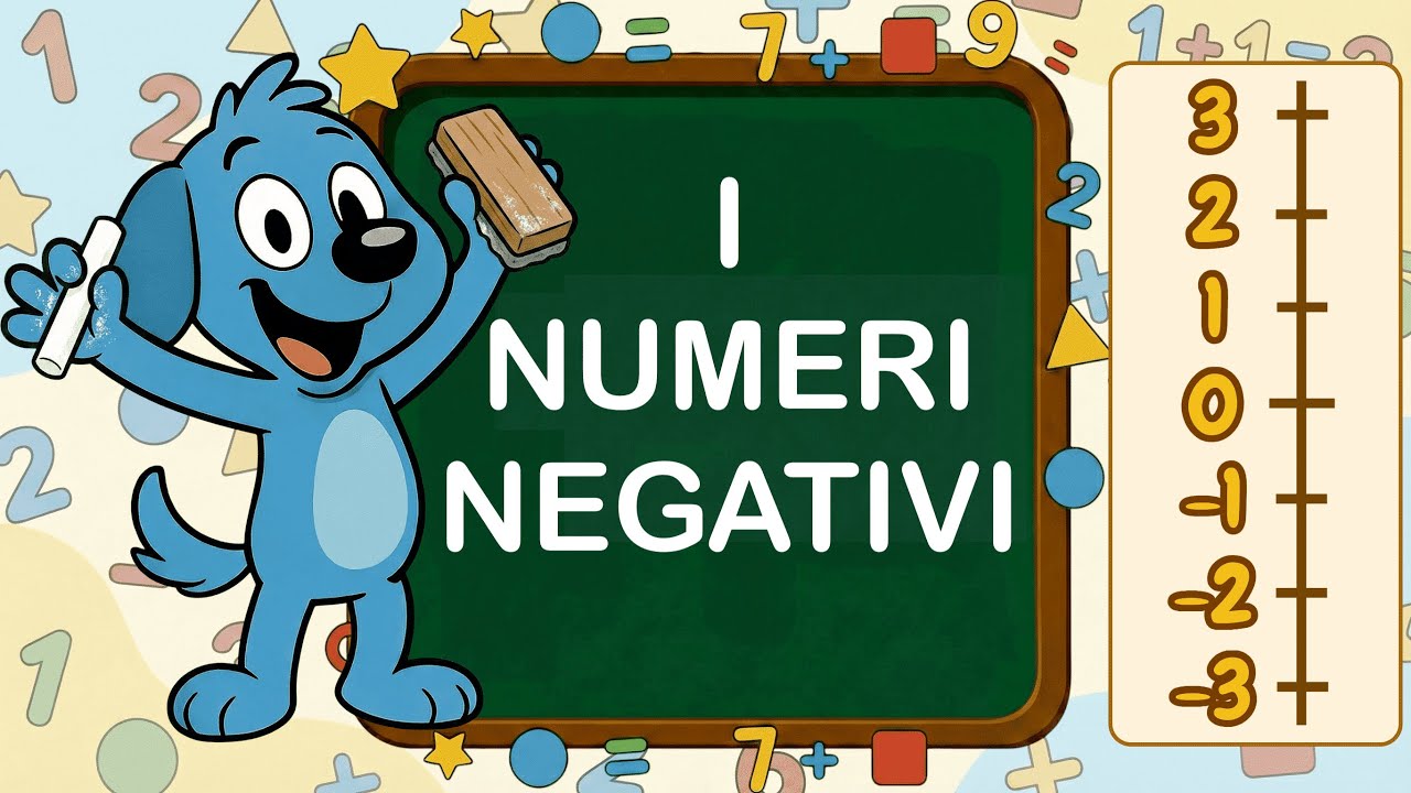 I numeri negativi per bambini – Scuola primaria | Totù spiega facile