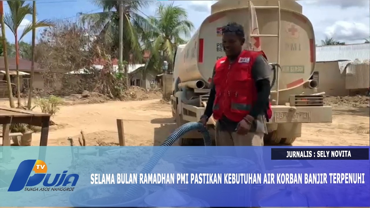 Selama Bulan Ramadhan PMI Pastikan Kebutuhan Air Korban Banjir Terpenuhi