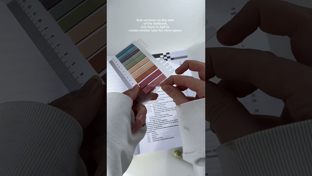 How I use index tabs 📑 #lawstudent #studytips #studymotivation #asmr #studyhacks #studying #sounds