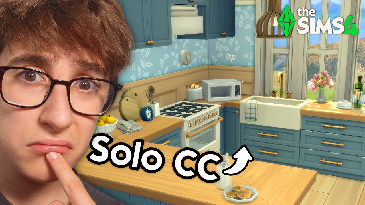 CONSTRUYO una CASA SOLO con CONTENIDO PERSONALIZADO en Los Sims 4✨