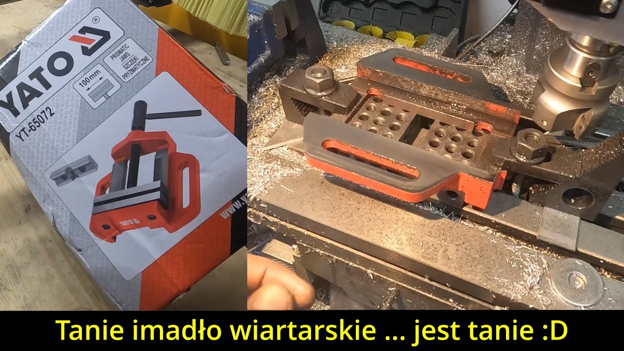 Tanie imadło wiertarskie - jest tanie, czyli 100mm YATO YT-65072