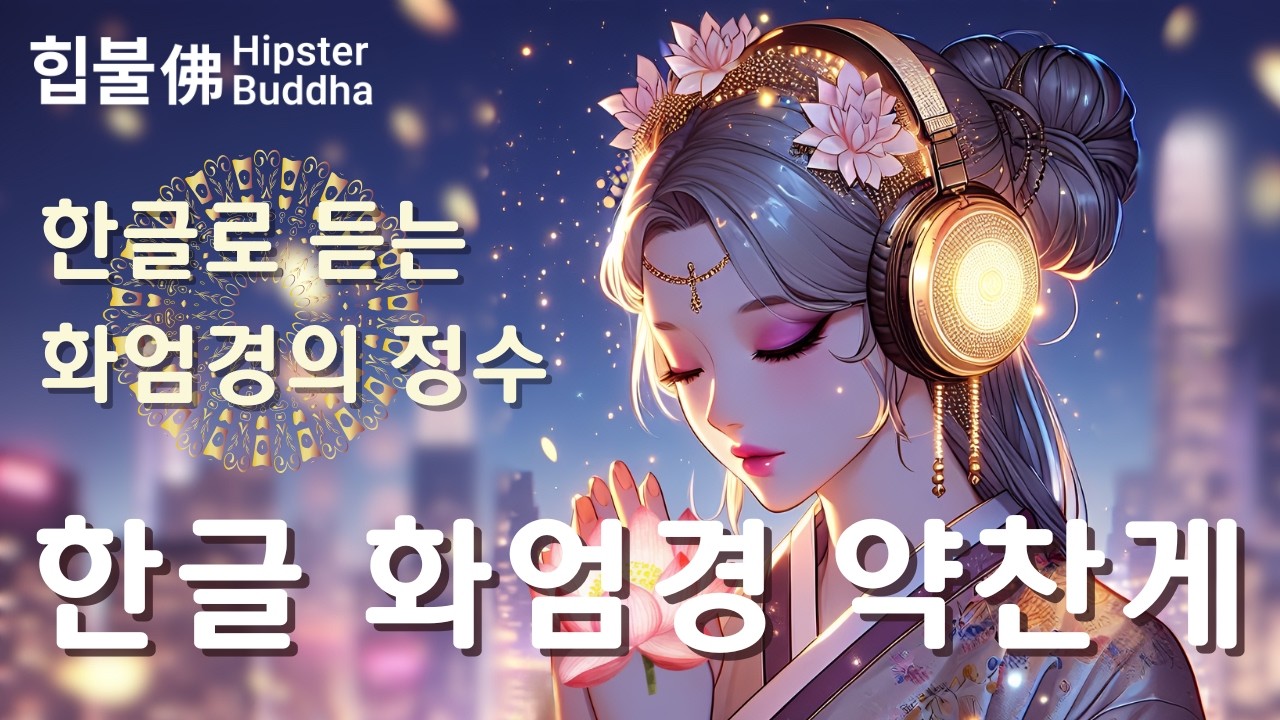 한글 화엄경 약찬게(華嚴經 略纂偈)💗대방광불화엄경 비로자나불💗 A Meditative Summary of the Avatamsaka Sutra #힙불佛_Hipster_Buddha