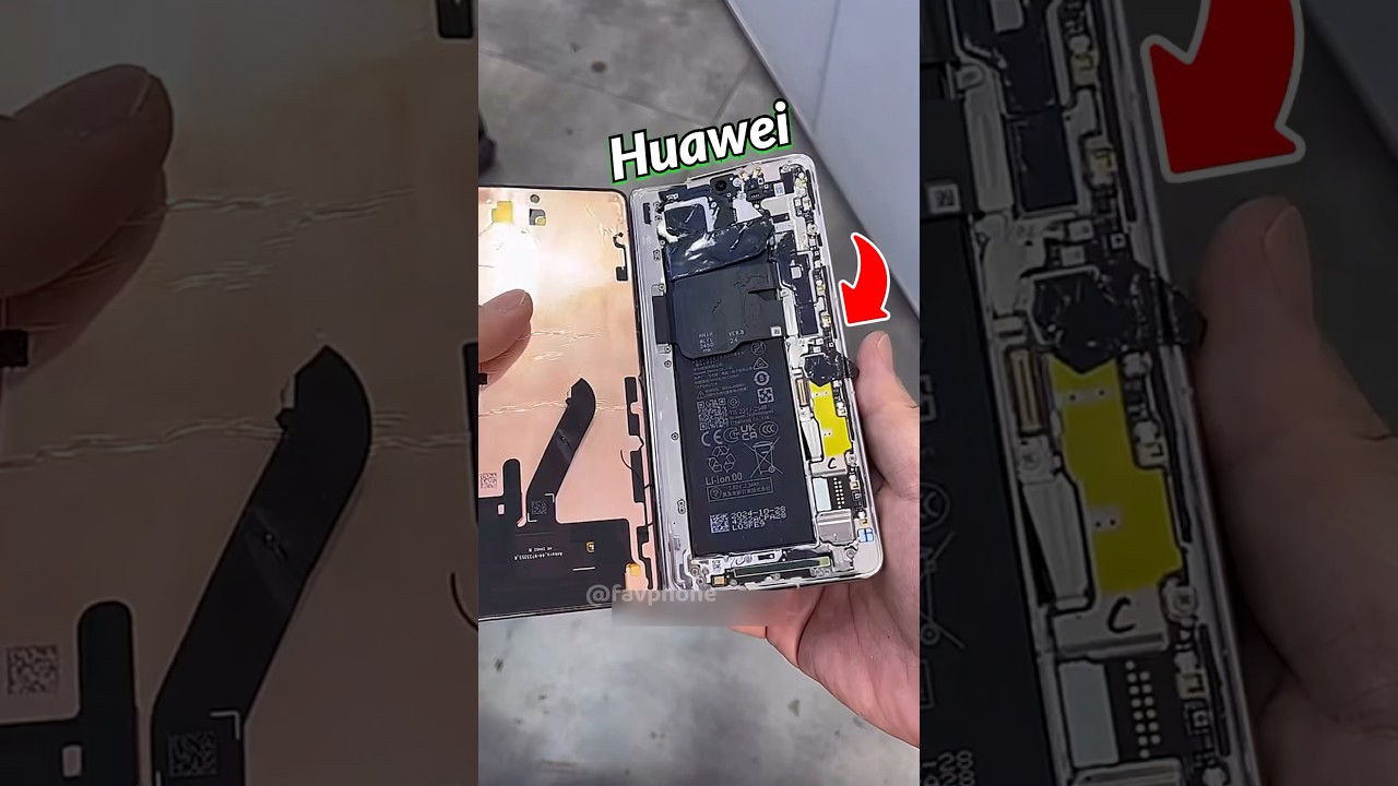 Huawei Mate X6 screen and mid-frame replacement 🔧📱 #HuaweiMateX6Repair #favphone #FoldablePhoneFix