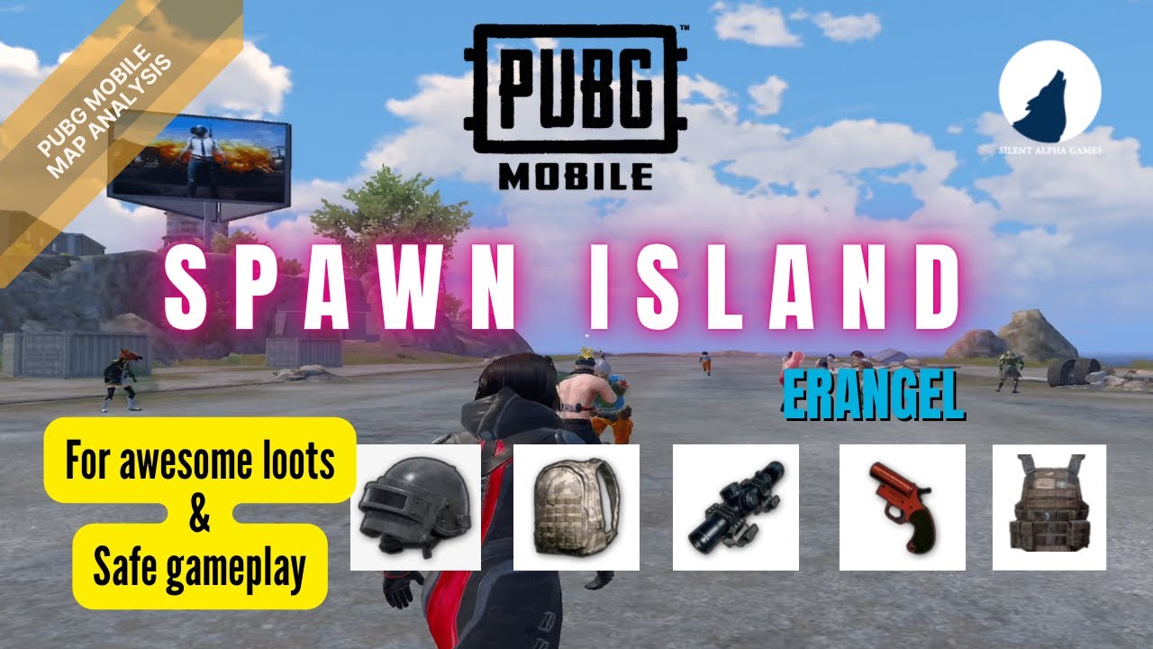 Spawn Island - for awesome loots and safe gameplay || Pubg Mobile/BGMI