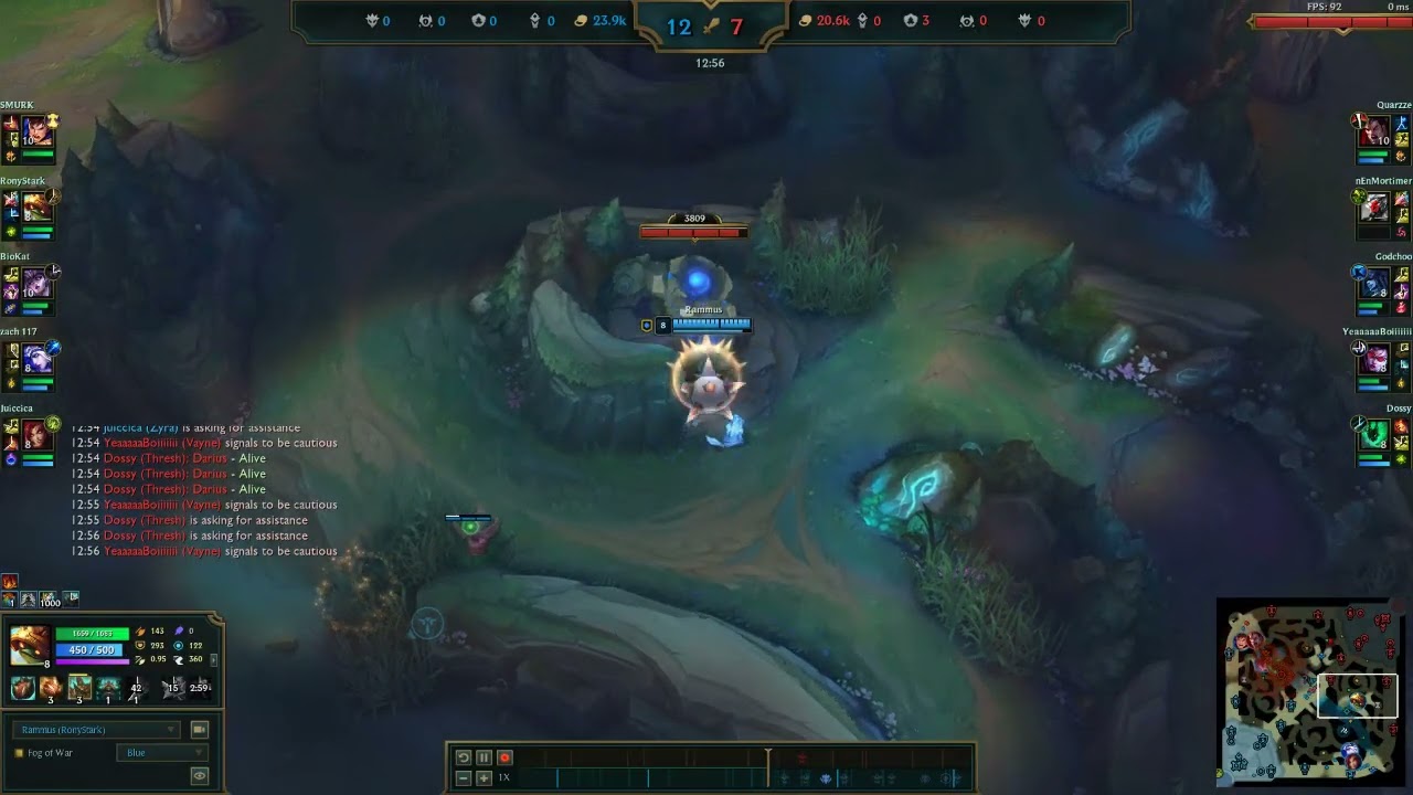 Rammus Ronystark - Tilting their Yi at minute 1 - P4 OCE