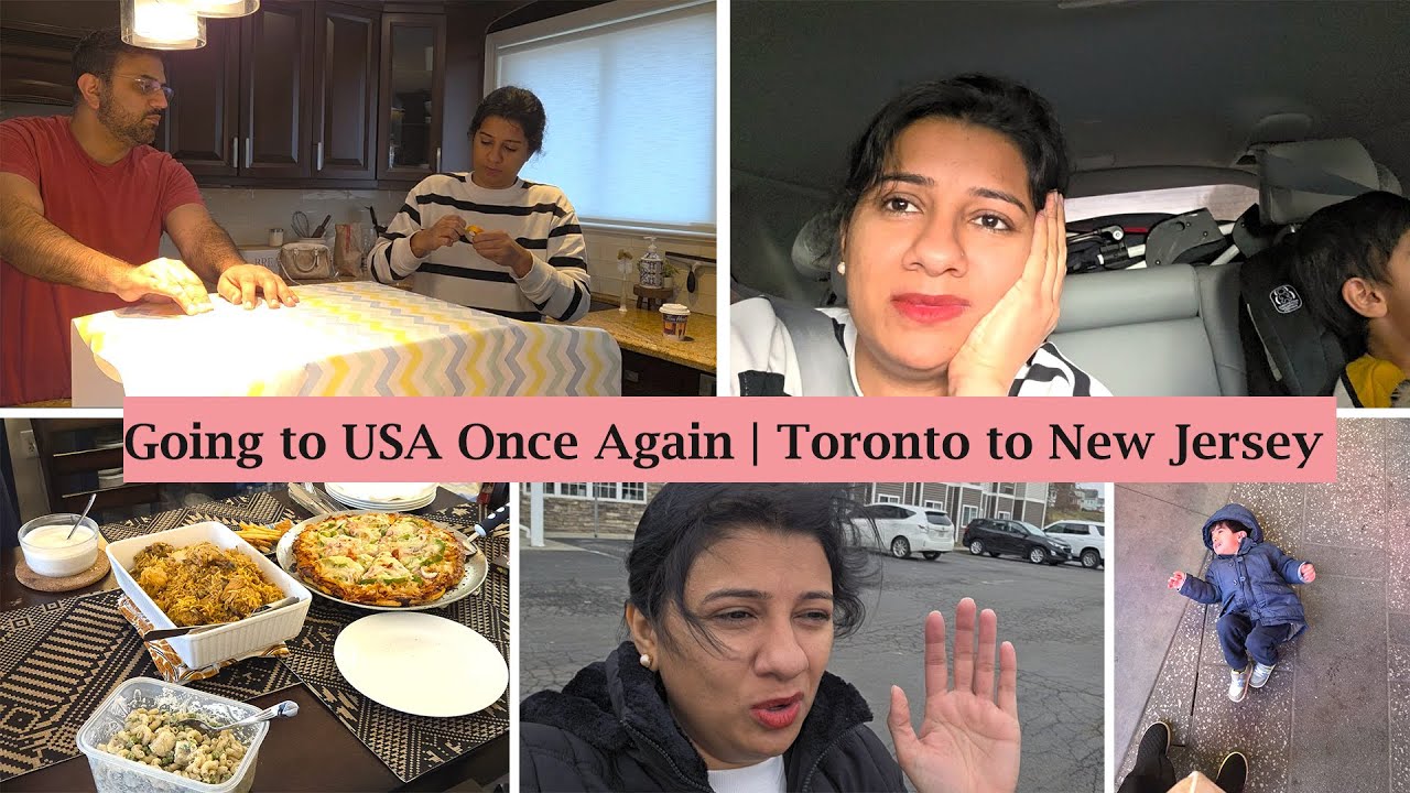 Mein Phir Se America Ja Rahi Hun 😂 | Toronto to New Jersey | Toddler Fever | Winter Road Trip to USA