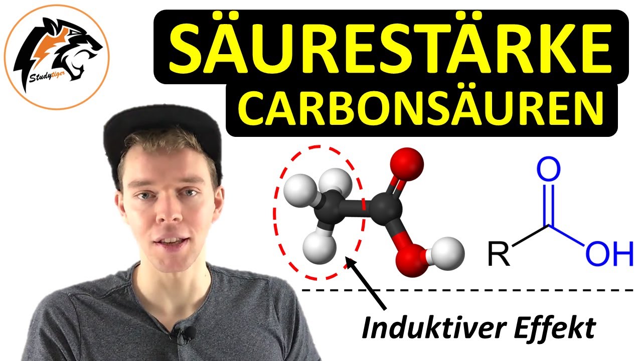 Säurestärke von Carbonsäuren (Induktiver Effekt) | Chemie Tutorial