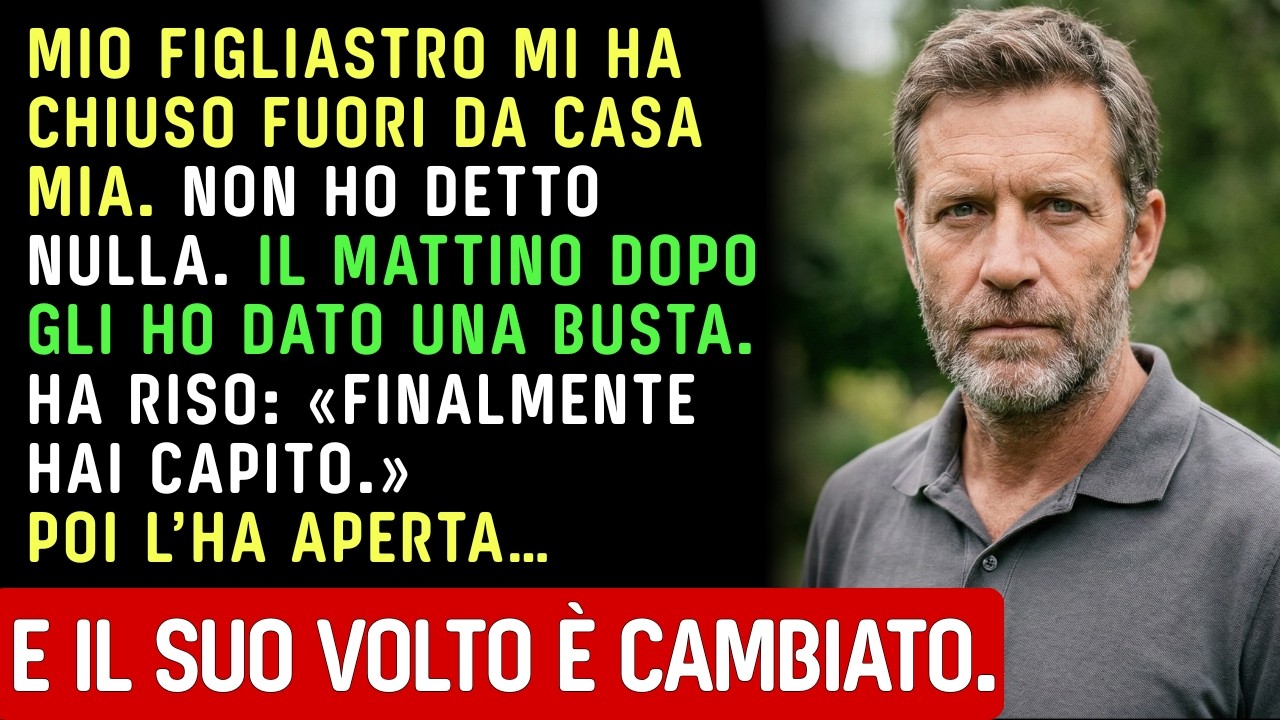 Mio Figliastro Mi Ha Chiuso Fuori Casa. Il Giorno Dopo Gli Ho Dato Una Busta. Ha Riso Finché…