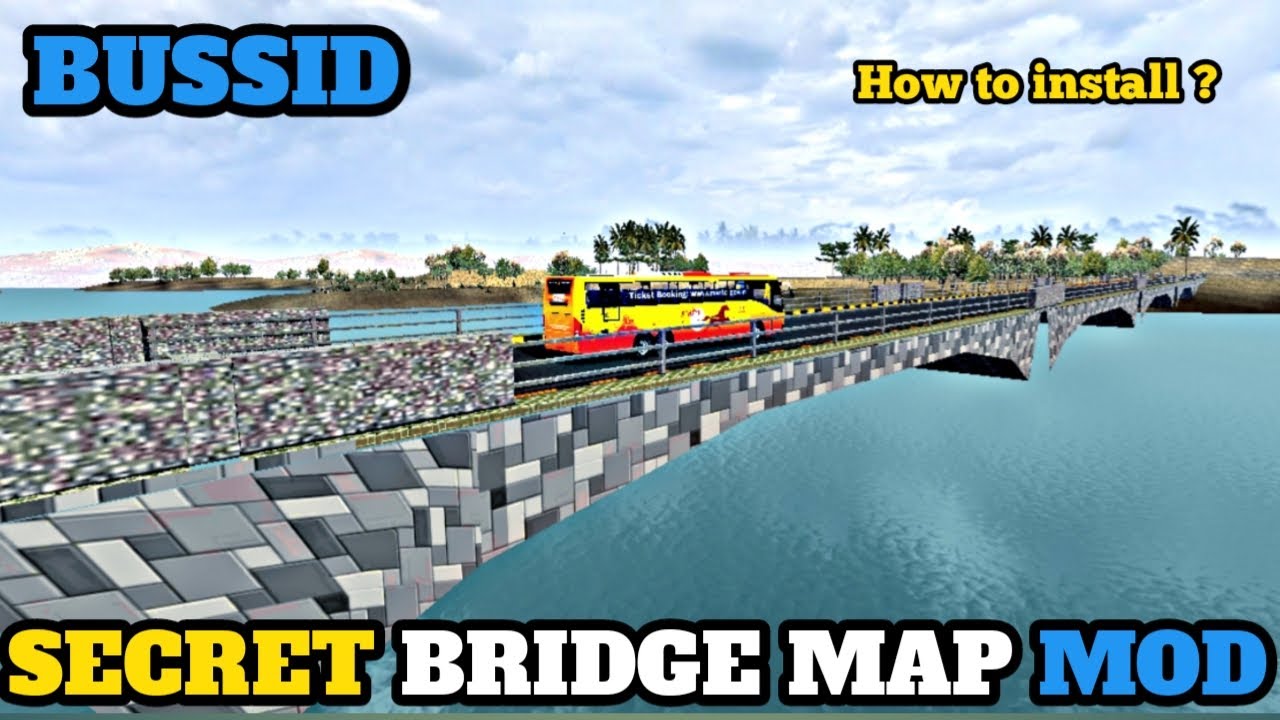 SECRET BRIDGE MOD FOR BUS SIMULATOR INDONESIA || Bridge map mod || @Chinku Gamerz