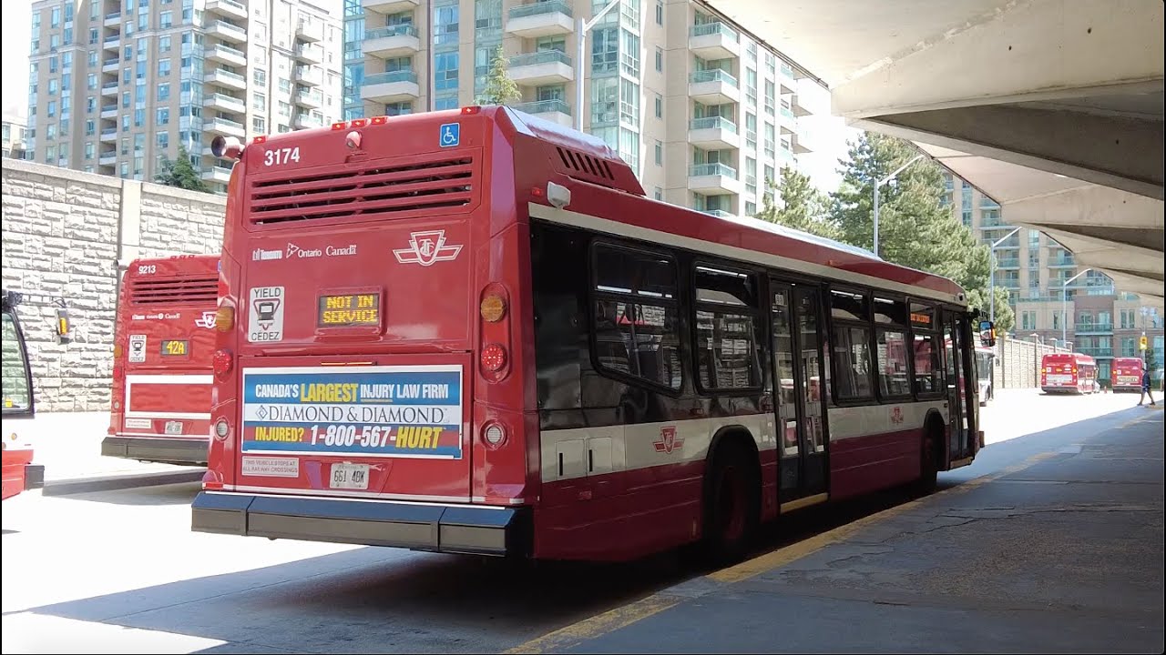 TTC 53 Steeles East Bus Ride #3174 from Don Mills Rd to Finch Stn (June 12th, 2024)