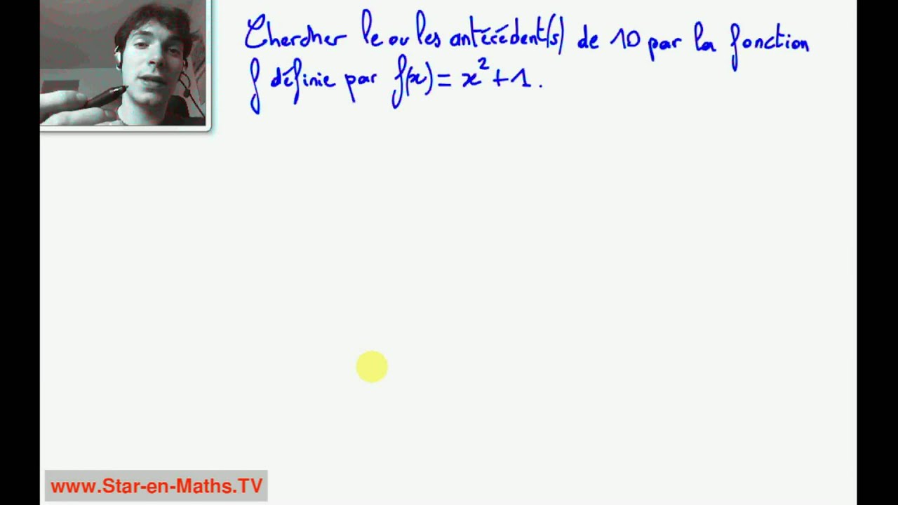 2nde Calculer un antécédent