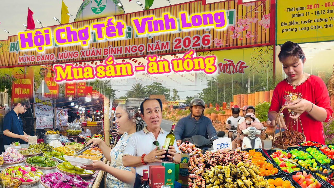 Vĩnh Long| Tham quan hàng trăm đặc sản địa phương và ẩm thực đường phố |TrNQ