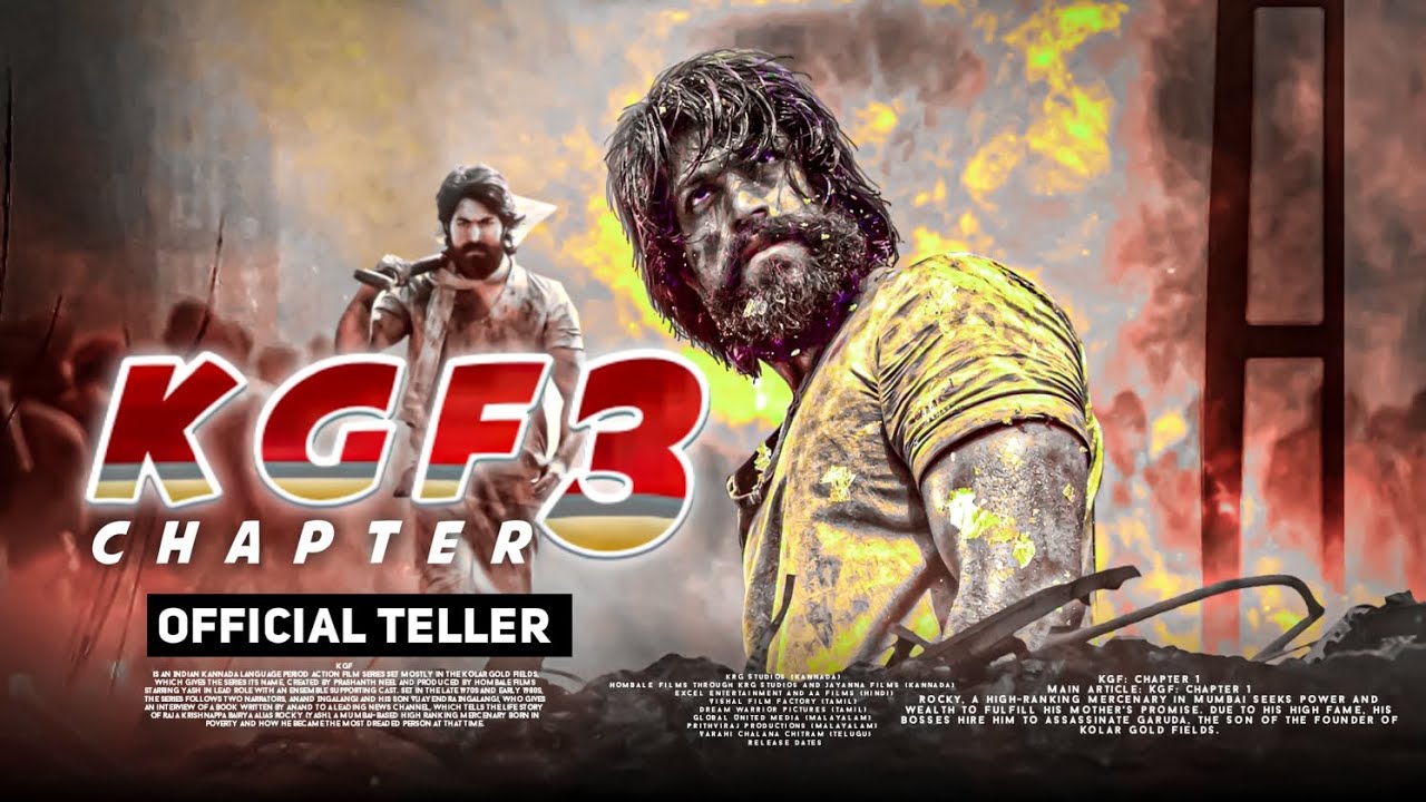 KGF Chapter 3 Trailer - Rocking Star Yash Prabhas movie 2024