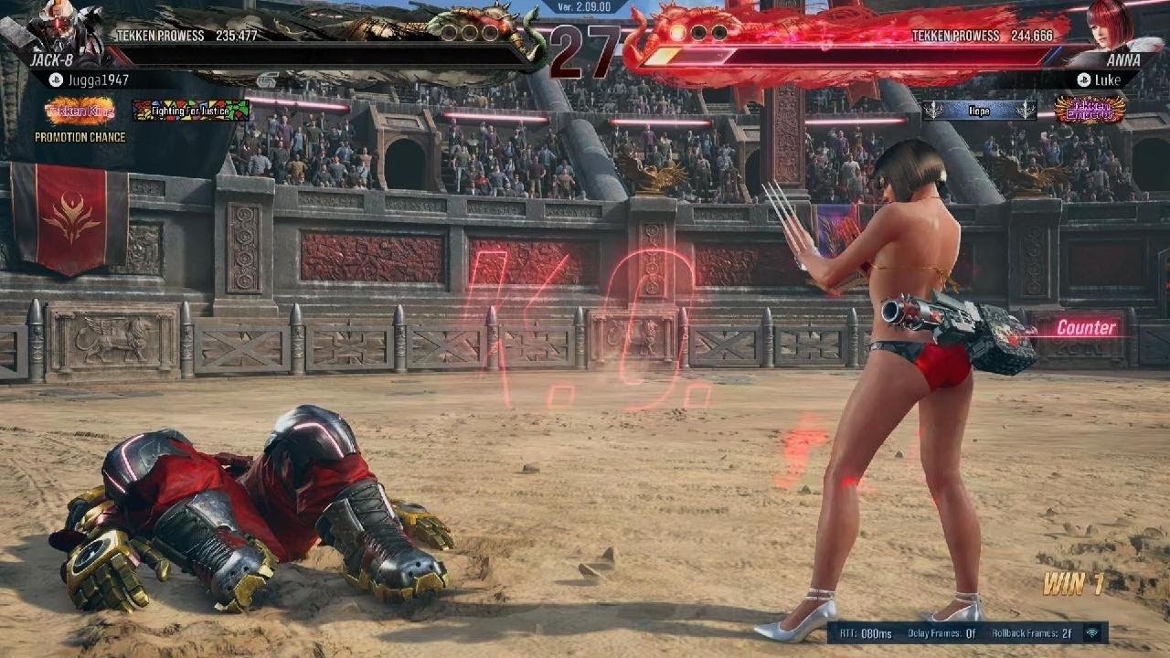 TEKKEN 8 JACK 8 vs ANNA  (My toughest match against Anna).