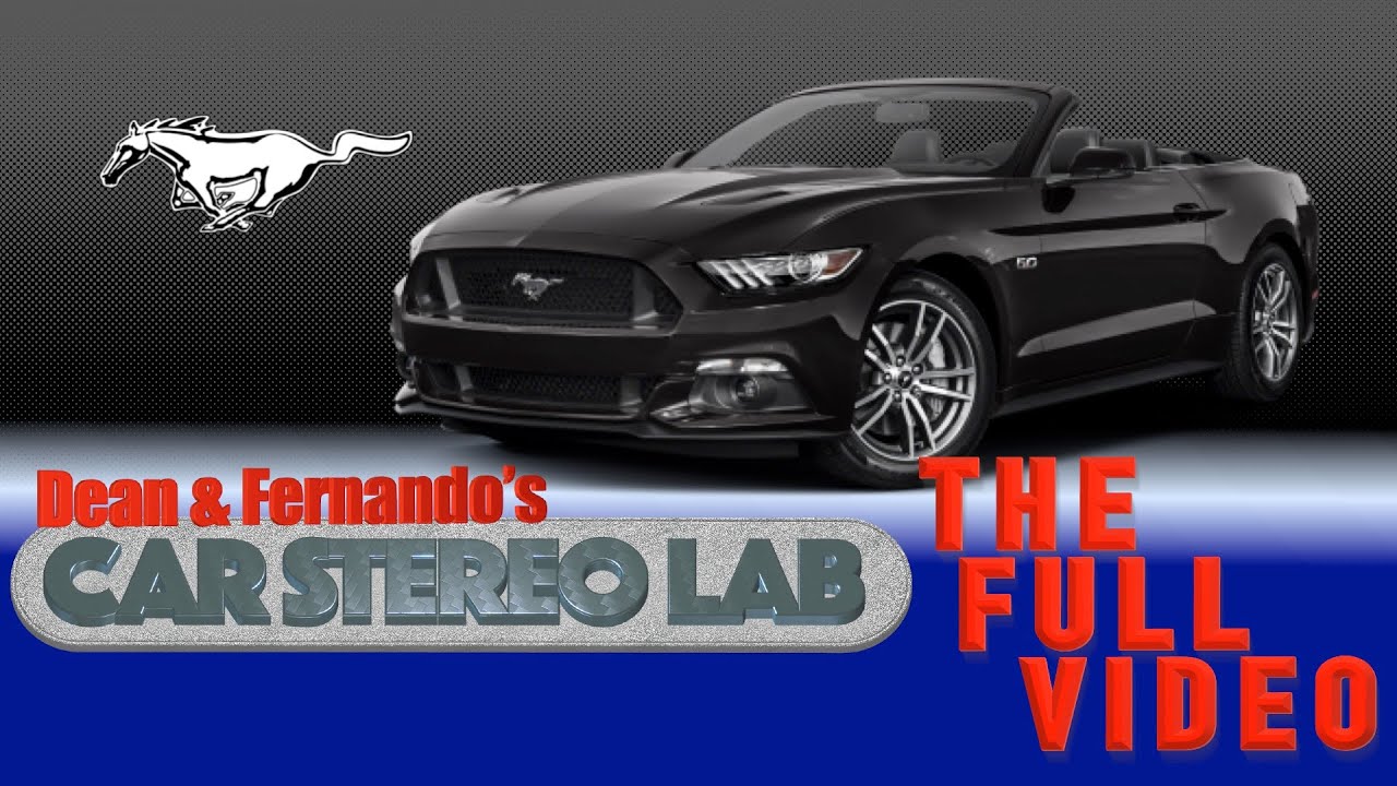 Mustange gets a full Arc Audio car stereo Car Stereo Lab full install
