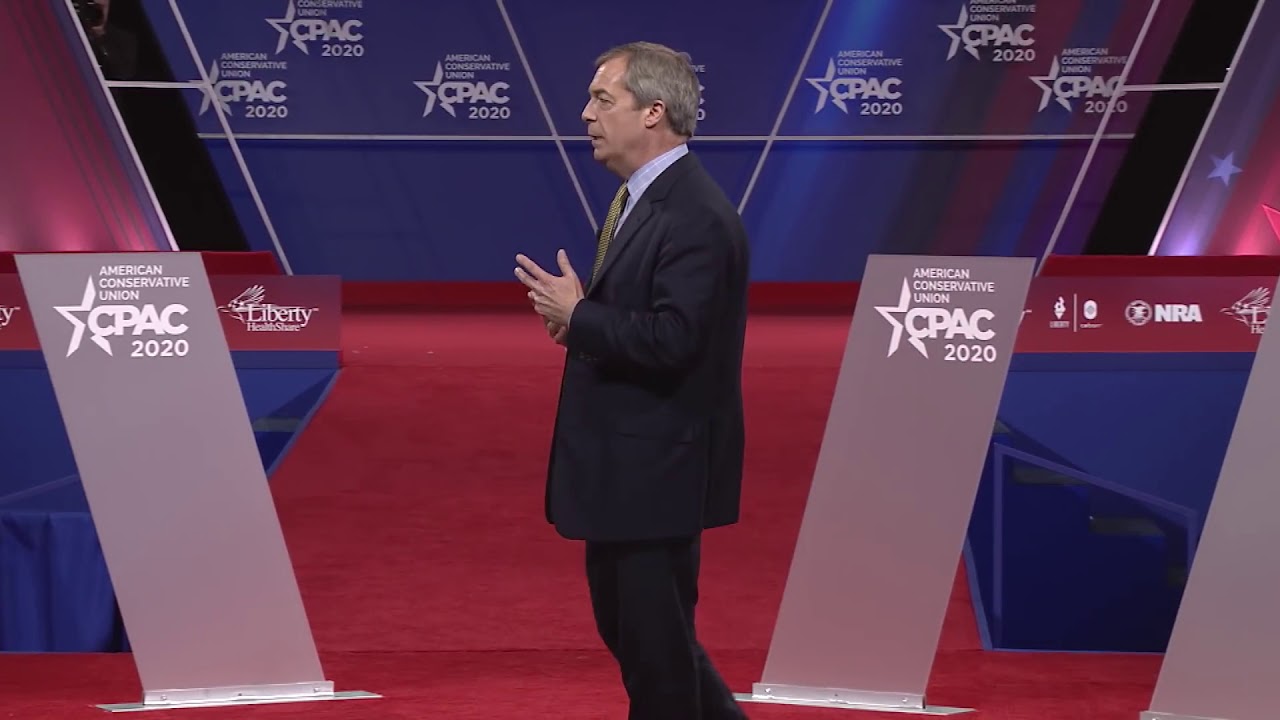 Nigel Farage Speaks at CPAC 2020