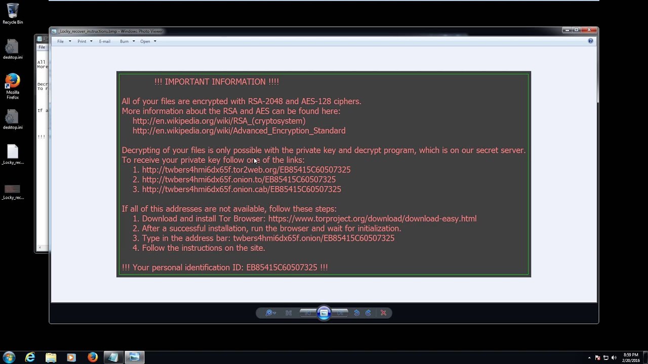 Locky Ransomware Demonstration