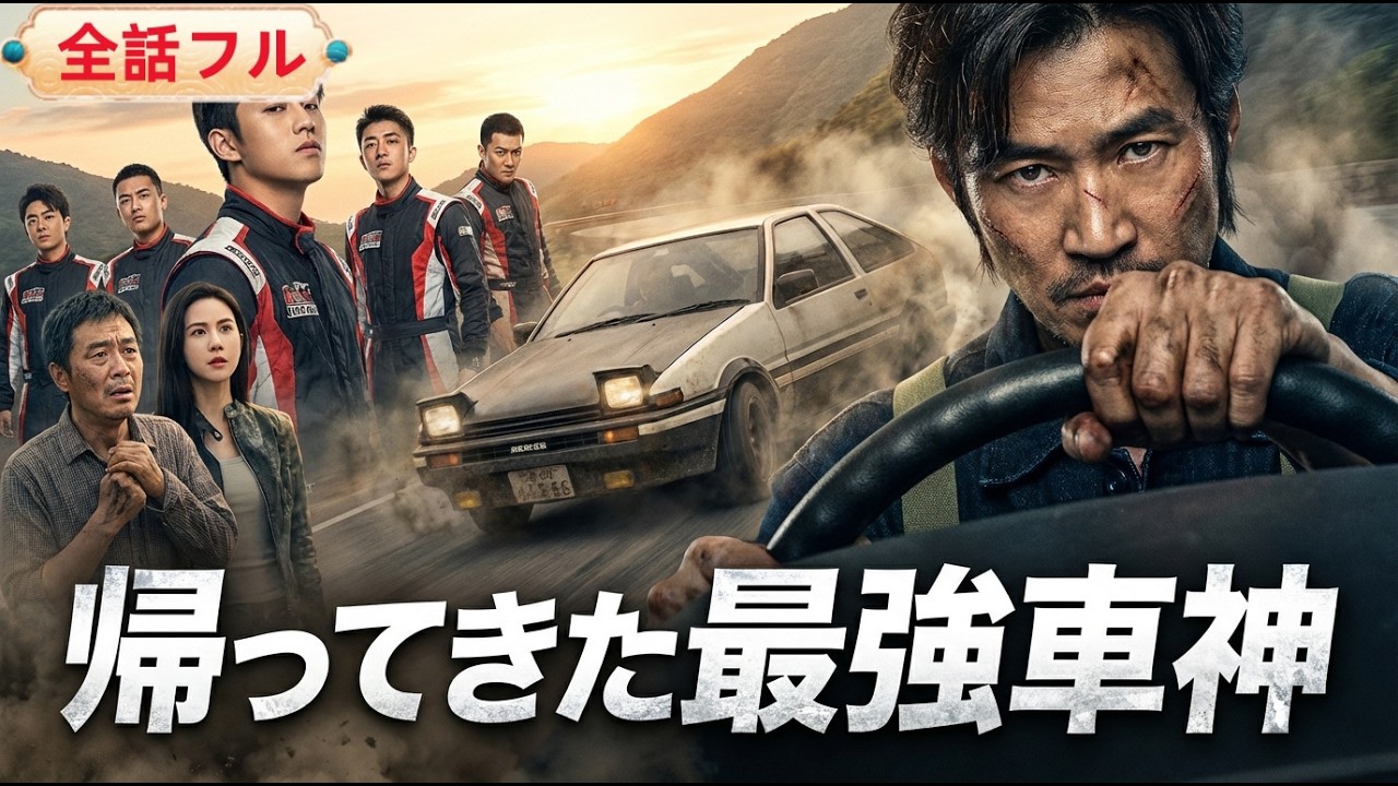 💥全話フル💥 伝説の車神が廃車工の俺… 山道を奪うチームに、伝説が再びハンドルを握る！
