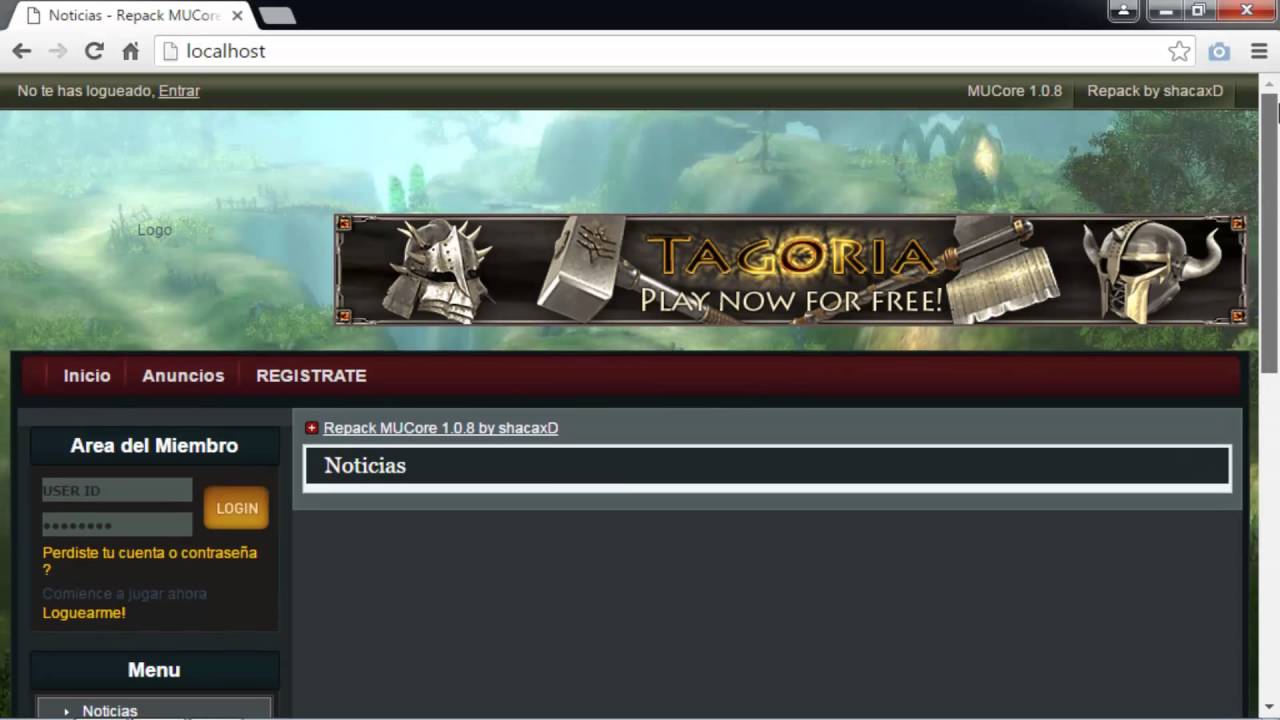 Instalar MuCore 1.0.8